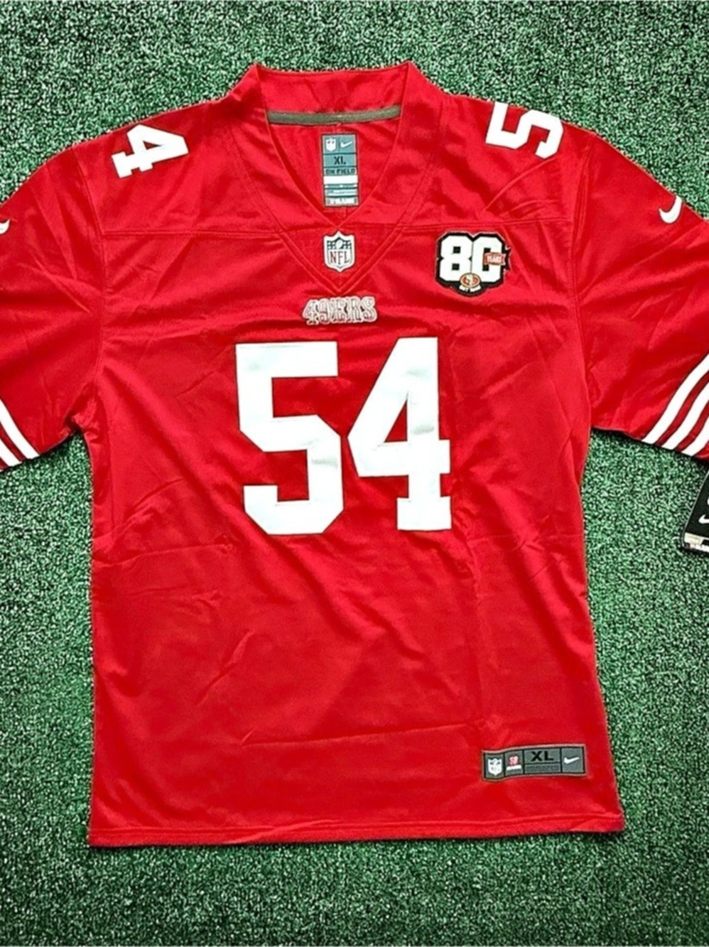 Nike Fred Warner San Francisco 49ers Nike On Field Jersey On Field Jersey Red &